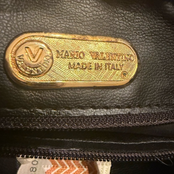 Mario Valentino Embossed Black Leather Clutch Bag - Picture 8 of 12